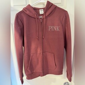 Pink VS hooded sweatshirt